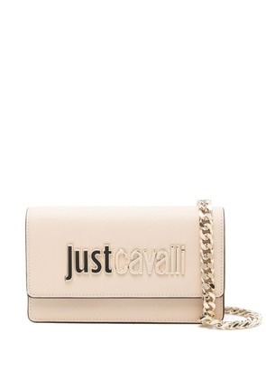 Just Cavalli Range B logo-lettering mini bag - Neutrals