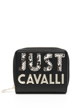Just Cavalli logo-lettering bi-fold wallet - Black