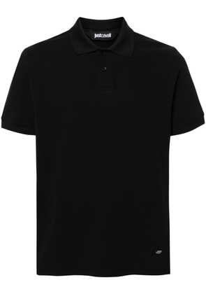 Just Cavalli piqué-weave polo shirt - Black