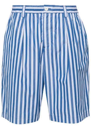 Marni striped cotton bermuda shorts - Blue