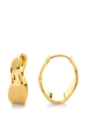 Monica Vinader scultped hoop design earrings - Gold