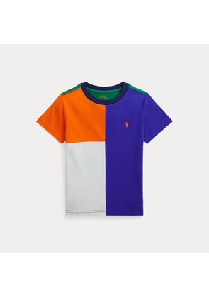 Colour-Blocked Cotton Jersey T-Shirt