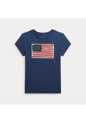 Flag Cotton Jersey T-Shirt