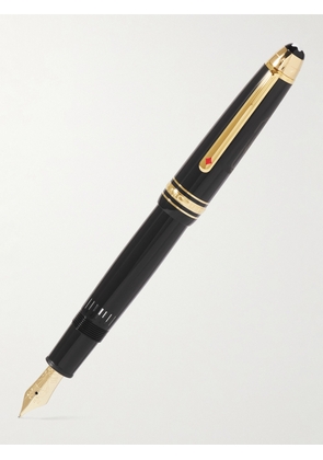 Montblanc - Meisterstück Around the World in 80 Days Le Grand Resin and Gold-Plated Fountain Pen - Men - Black