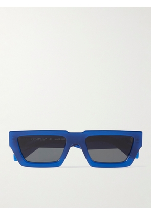 Off-White - Manchester Square-Frame Acetate Sunglasses - Men - Blue