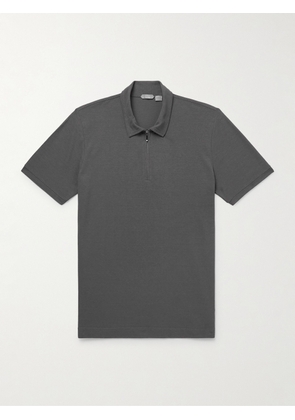 Incotex - Zanone Slim-Fit IceCotton-Jersey Polo Shirt - Men - Gray - IT 44