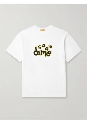 DIME - Pawz Logo-Print Cotton-Jersey T-Shirt - Men - White - S