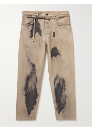 Acne Studios - 1991 Toj Straight-Leg Belted Tie-Dyed Jeans - Men - Neutrals - UK/US 32