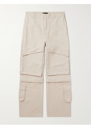 Entire Studios - Hard Straight-Leg Convertible Cotton-Canvas Cargo Trousers - Men - Neutrals - M
