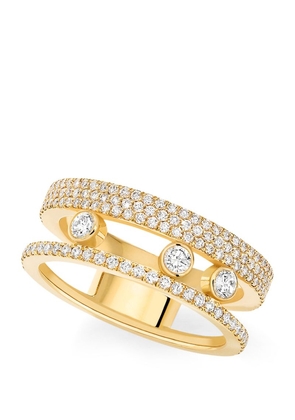 Messika Yellow Gold And Diamond Move Romane Ring