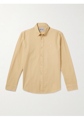 Carhartt WIP - Bolton Button-Down Collar Logo-Embroidered Cotton Oxford Shirt - Men - Yellow - S