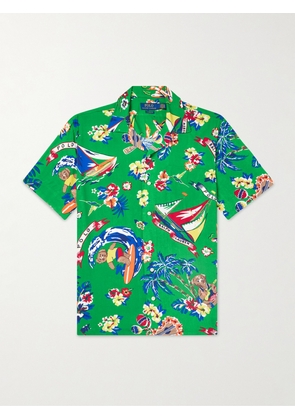 Polo Ralph Lauren - Clady Convertible-Collar Printed Woven Shirt - Men - Green - XS