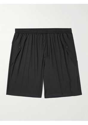 Moncler - Straight-Leg Logo-Appliquéd Nylon Bermuda Shorts - Men - Black - XS