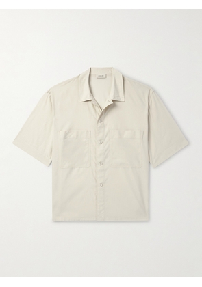 LEMAIRE - Cotton and Silk-Blend Poplin Shirt - Men - Neutrals - IT 44