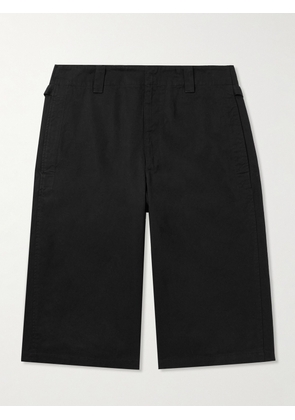 LEMAIRE - Straight-Leg Cotton-Twill Bermuda Shorts - Men - Black - IT 44