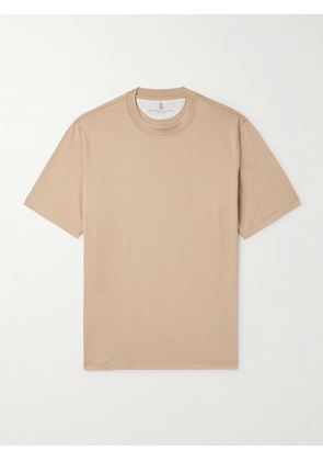 Brunello Cucinelli - Cotton-Jersey T-Shirt - Men - Neutrals - XS