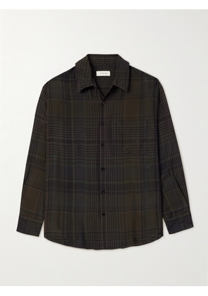 LEMAIRE - Checked Twill Shirt - Men - Brown - IT 44