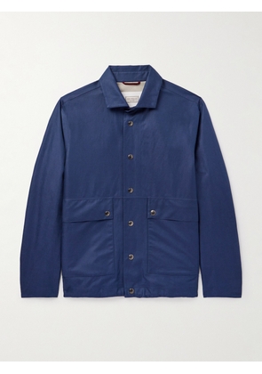 Brunello Cucinelli - Linen and Silk-Blend Jacket - Men - Blue - IT 46