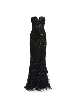 Zuhair Murad Embellished Strapless Gown