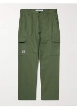 Randy's Garments - Tapered Logo-Appliquéd Cotton-Ripstop Cargo Trousers - Men - Green - UK/US 30