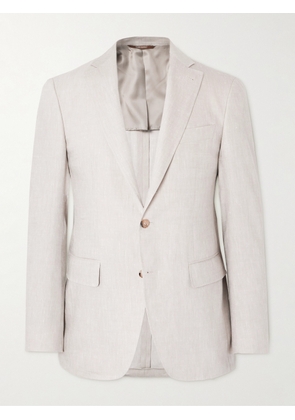 Canali - Kei Slim-Fit Linen and Wool-Blend Suit Jacket - Men - Neutrals - IT 46