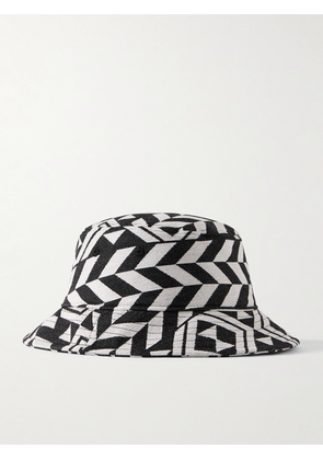 MANAAKI - Cotton-Jacquard Bucket Hat - Men - Black
