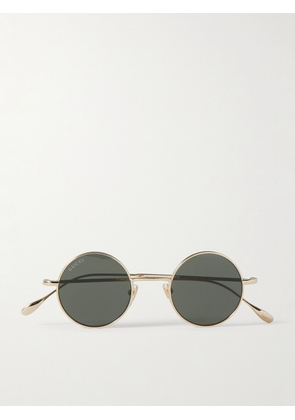 Gucci Eyewear - Round-Frame Gold-Tone Sunglasses - Men - Gold