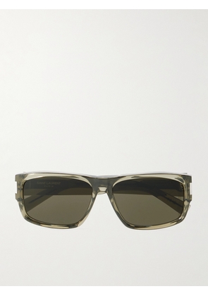 SAINT LAURENT - New Wave D-Frame Acetate Sunglasses - Men - Green
