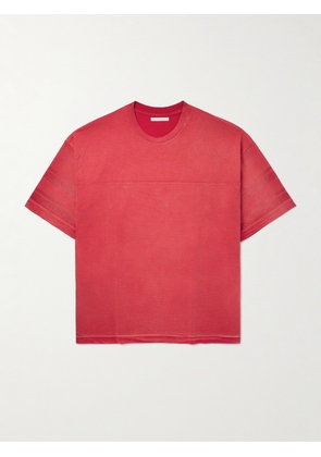 John Elliott - Rush Practice Oversized Cotton-Jersey T-Shirt - Men - Red - S