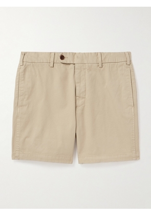 Sid Mashburn - Straight-Leg Garment-Dyed Cotton-Twill Shorts - Men - Neutrals - UK/US 30