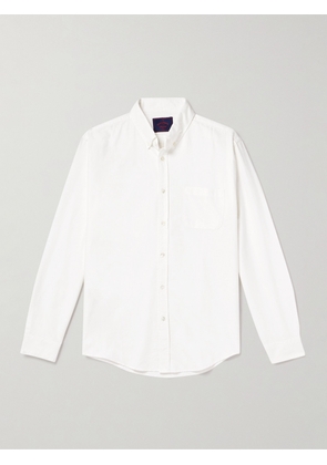 Portuguese Flannel - Belavista Button-Down Collar Cotton Oxford Shirt - Men - White - XS