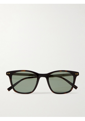 Dunhill - Square-Frame Tortoiseshell Acetate and Gold-Tone Sunglasses - Men - Gold