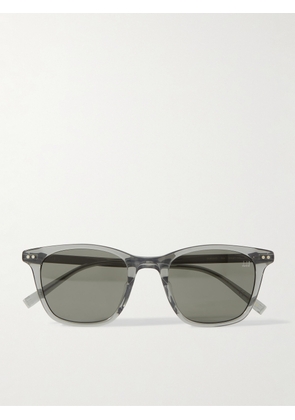 Dunhill - Square-Frame Acetate and Gold-Tone Sunglasses - Men - Gray