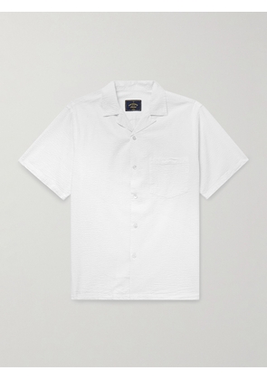 Portuguese Flannel - Atlantico Convertible-Collar Cotton-Seersucker Shirt - Men - White - XS