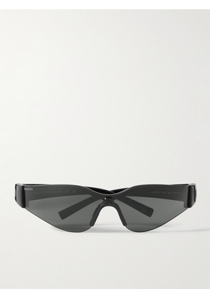 Gucci Eyewear - Frameless Acetate Sunglasses - Men - Black