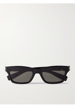 Dunhill - Rectangular-Frame Acetate Sunglasses - Men - Black