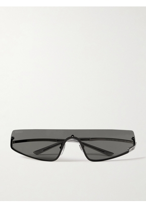 Gucci Eyewear - D-Frame Silver-Tone Sunglasses - Men - Silver