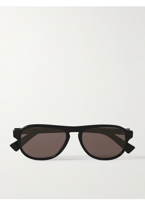 Bottega Veneta - Aviator-Style Recycled-Acetate Sunglasses - Men - Black