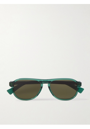 Bottega Veneta - Aviator-Style Recycled-Acetate Sunglasses - Men - Green
