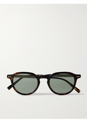 Dunhill - Round-Frame Tortoiseshell Acetate and Gold-Tone Sunglasses - Men - Gold