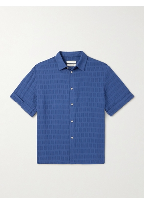 A Kind Of Guise - Elio Cotton-Jacquard Shirt - Men - Blue - XS