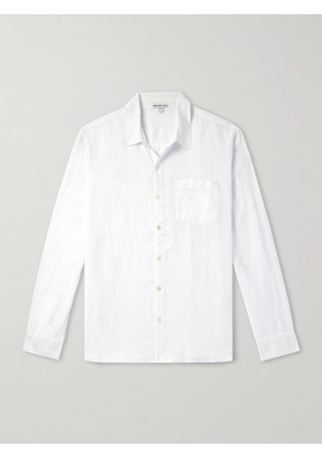 James Perse - Garment-Dyed Linen Shirt - Men - White - 1
