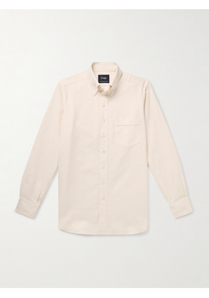 Drake's - Button-Down Collar Cotton Oxford Shirt - Men - Neutrals - UK/US 15