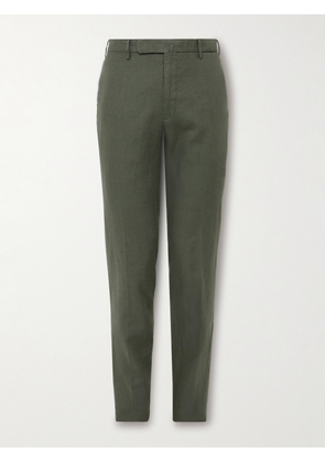 Incotex - Venezia 1951 Slim-Fit Linen Trousers - Men - Green - IT 44