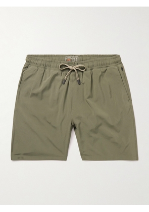 Faherty - Shorelite Straight-Leg Mid-Length Stretch Recycled Swim Shorts - Men - Green - S