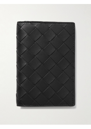 Bottega Veneta - Intrecciato Leather Passport Holder - Men - Black