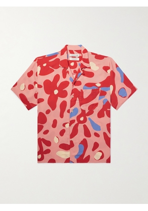A Kind Of Guise - Gioia Camp-Collar Printed Crepe de Chine Shirt - Men - Red - S