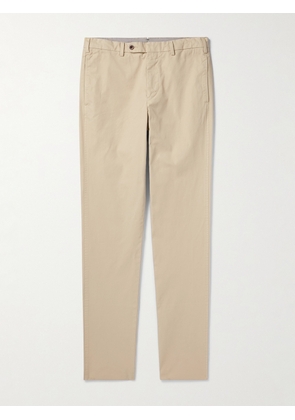 Sid Mashburn - Straight-Leg Garment-Dyed Cotton-Twill Trousers - Men - Neutrals - UK/US 30