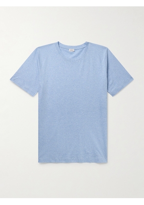 Zimmerli - Filo di Scozia Cotton and Linen-Blend T-Shirt - Men - Blue - S