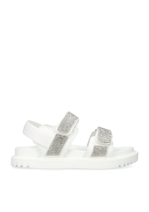 Steve Madden Leather Crystal-Embellished Jamore-R Sandals